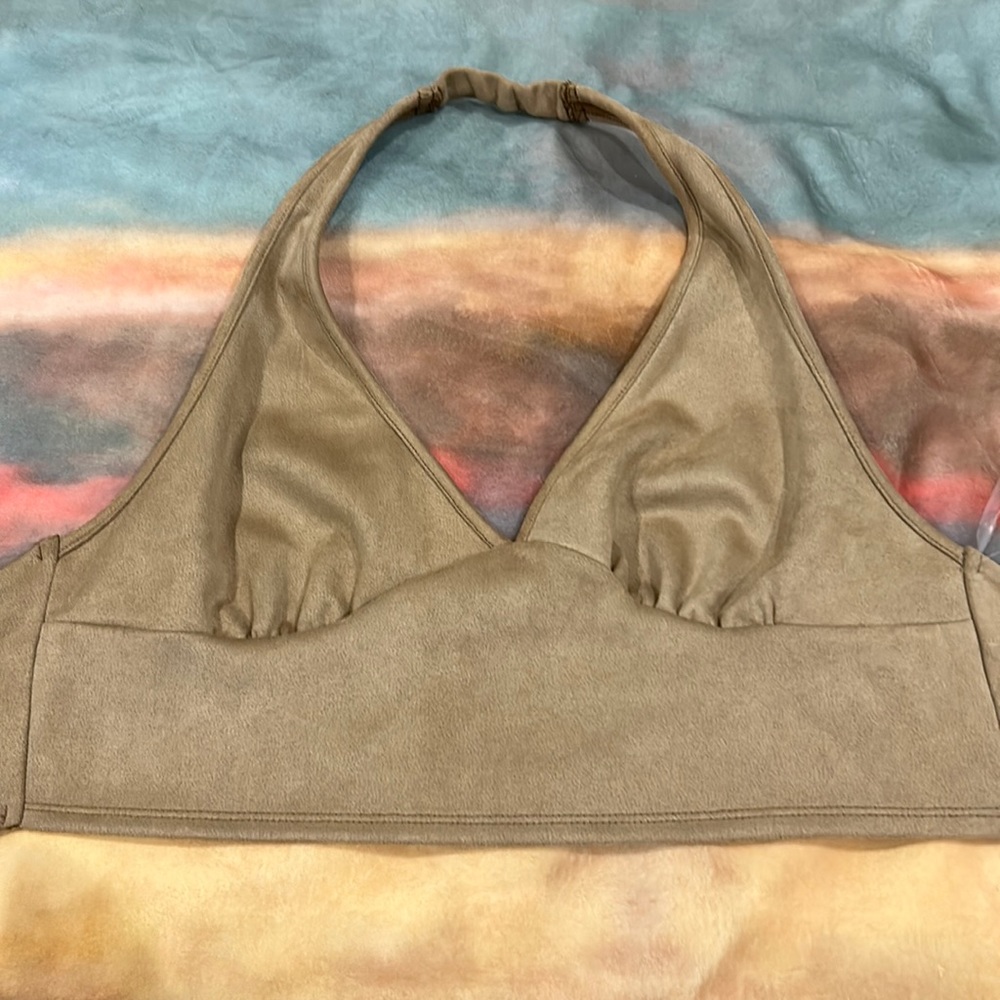 Altar’d state crop top size L suede feel never worn